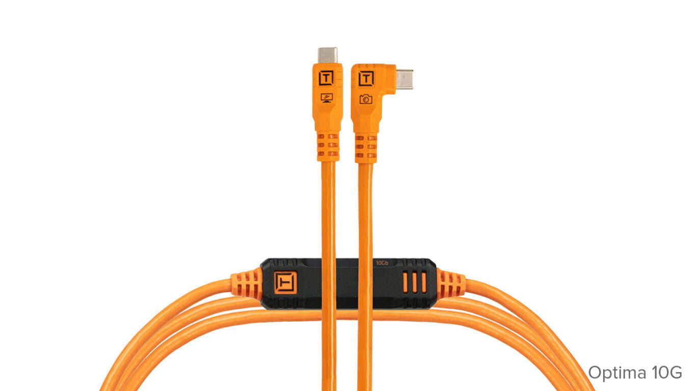 Tether Tools TetherPro Optima 10G Usb-c priamy kábel s pravouhlým uhlom 4,6 m