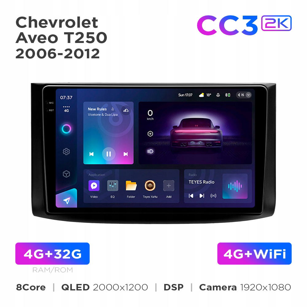 Teyes CC3 2k 4+32 Gb 9" pre Chevrolet Aveo T250 2006-2012