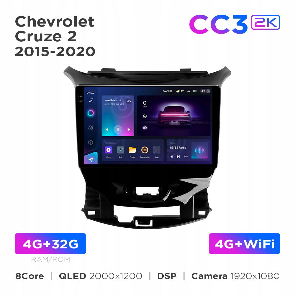 Teyes CC3 2k 4+32 Gb 9" pre Chevrolet Cruze 2 2015-2020