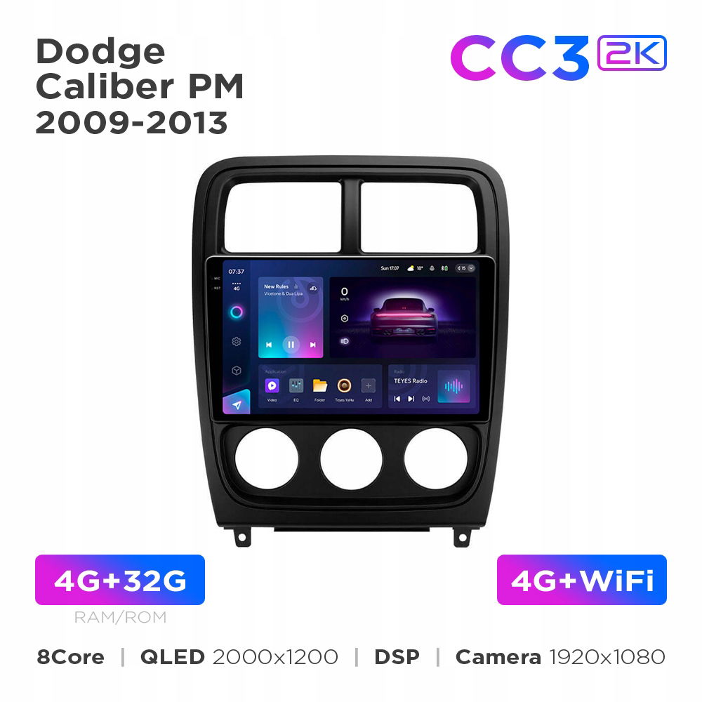 Teyes CC3 2k 4+32 Gb 9" pre Dodge Caliber Pm 2009-2013 (L2)