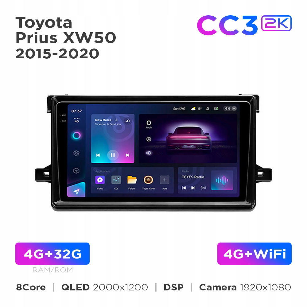 Teyes CC3 2k 4+32 Gb 9" pre Toyota Prius XW50 2015-2020
