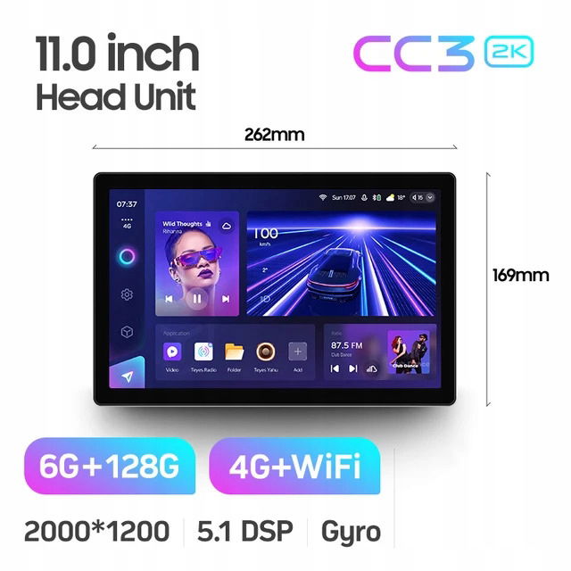 Teyes CC3 2k 6+128 Gb 11" Hyundai Tucson 1 2004-2009