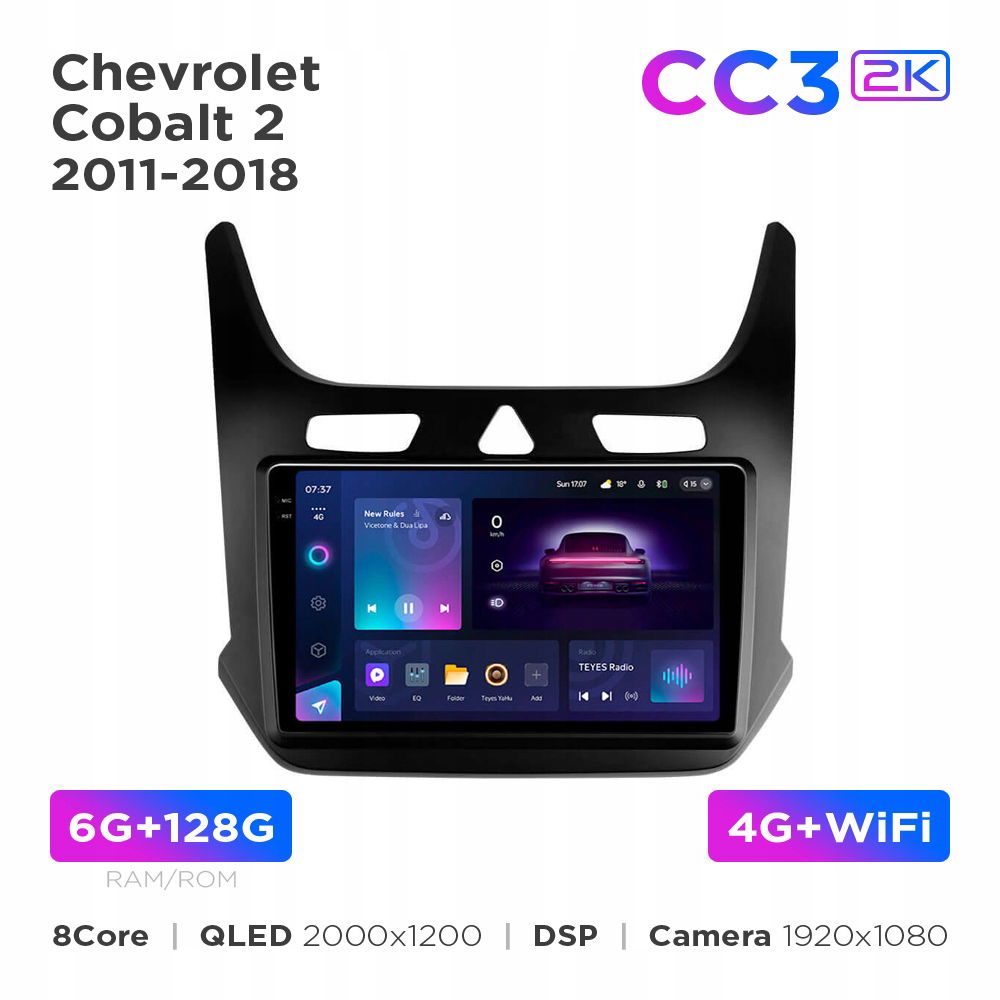 Teyes CC3 2k 6+128 Gb Chevrolet Cobalt 2 2011-2018 9"