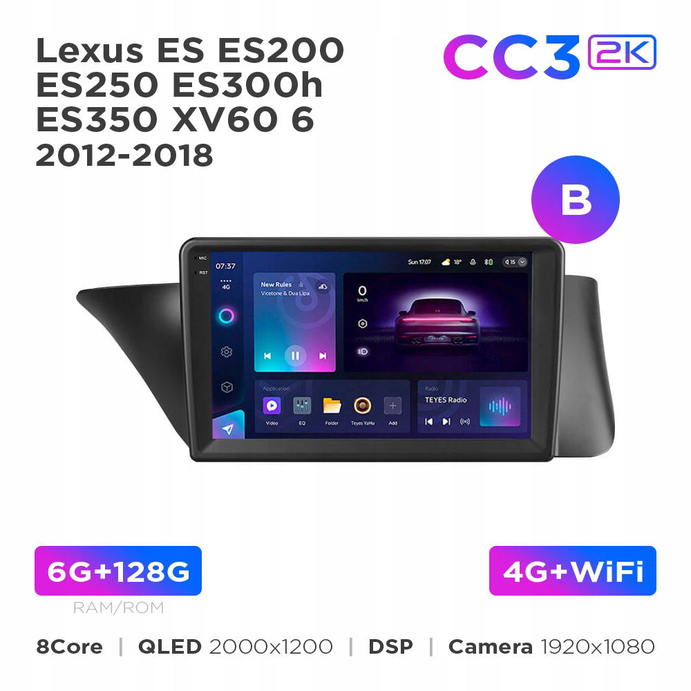 Teyes CC3 2k 6+128Gb Lexus Es 2012-2018 (b) 9"