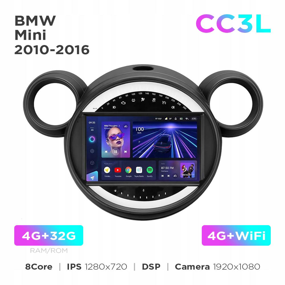 Teyes CC3L 4+32 Gb 9" Bmw Mini 2010-2016