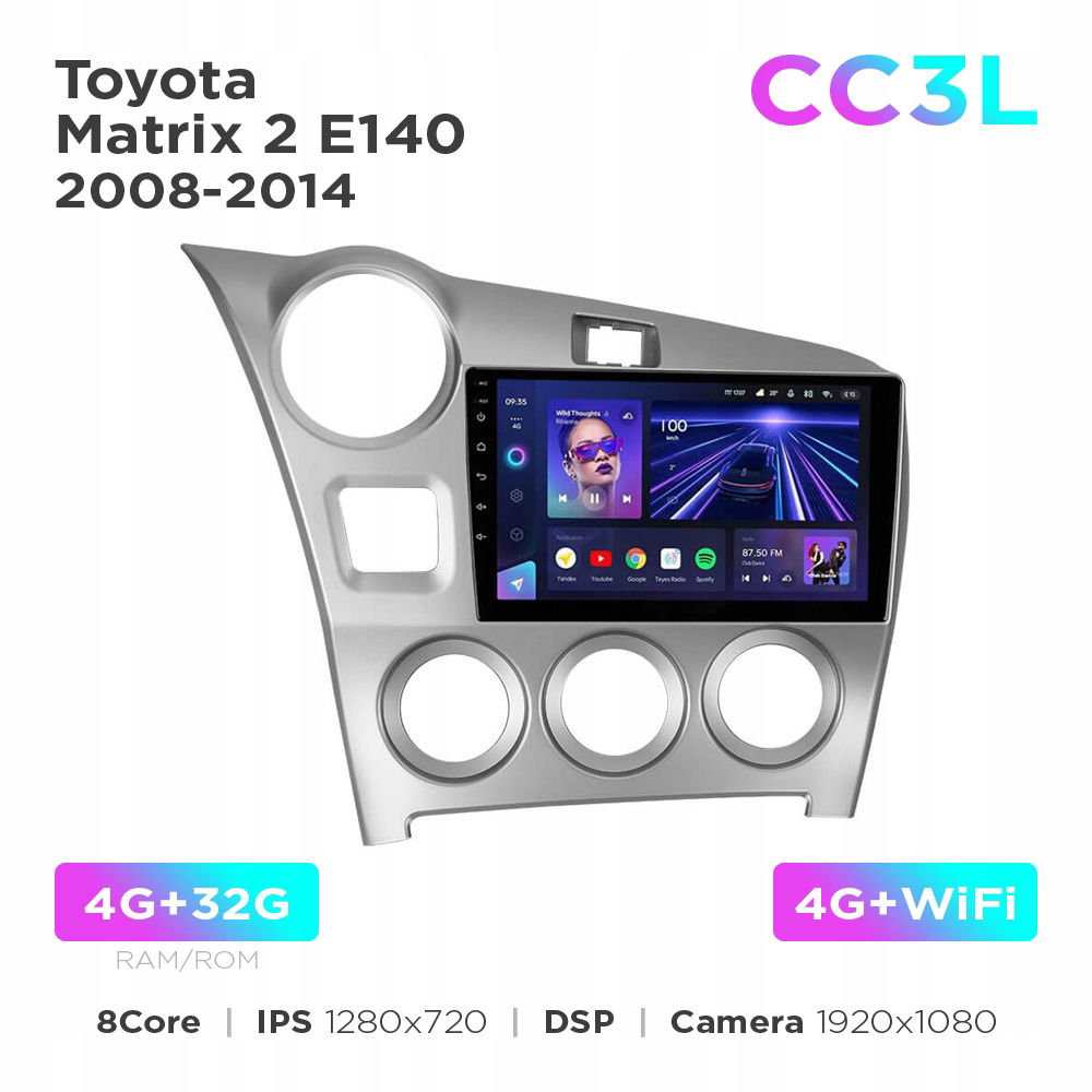 Teyes CC3L 4+32 Gb 9" Honda Pilot 1 2005-2008