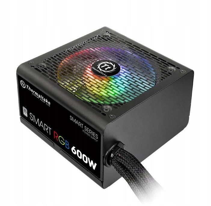 Thermaltake Smart 600W Rgb (80+ 230V Eu, 2xPEG, 120mm, Single Rail)