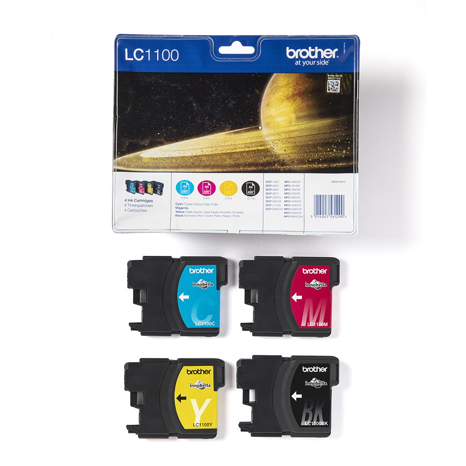 Tlač Brother LC1100 sada LC1100VALBP