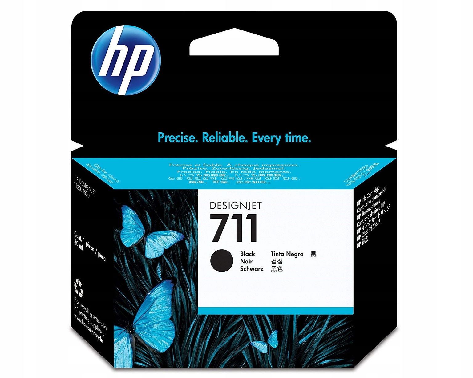 Tlač Hp 711 čierna CZ133A