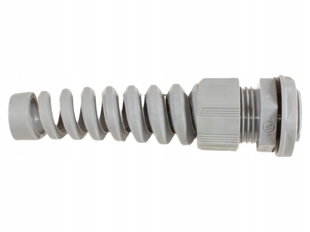 Tlmič s ohybom NPT3/8" IP66, IP68, polyamid tmavosivý (1ks)