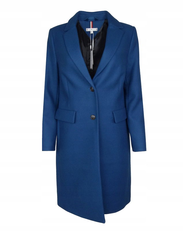Tommy Hilfiger dámsky kabát, vlnený, kobaltový, 36