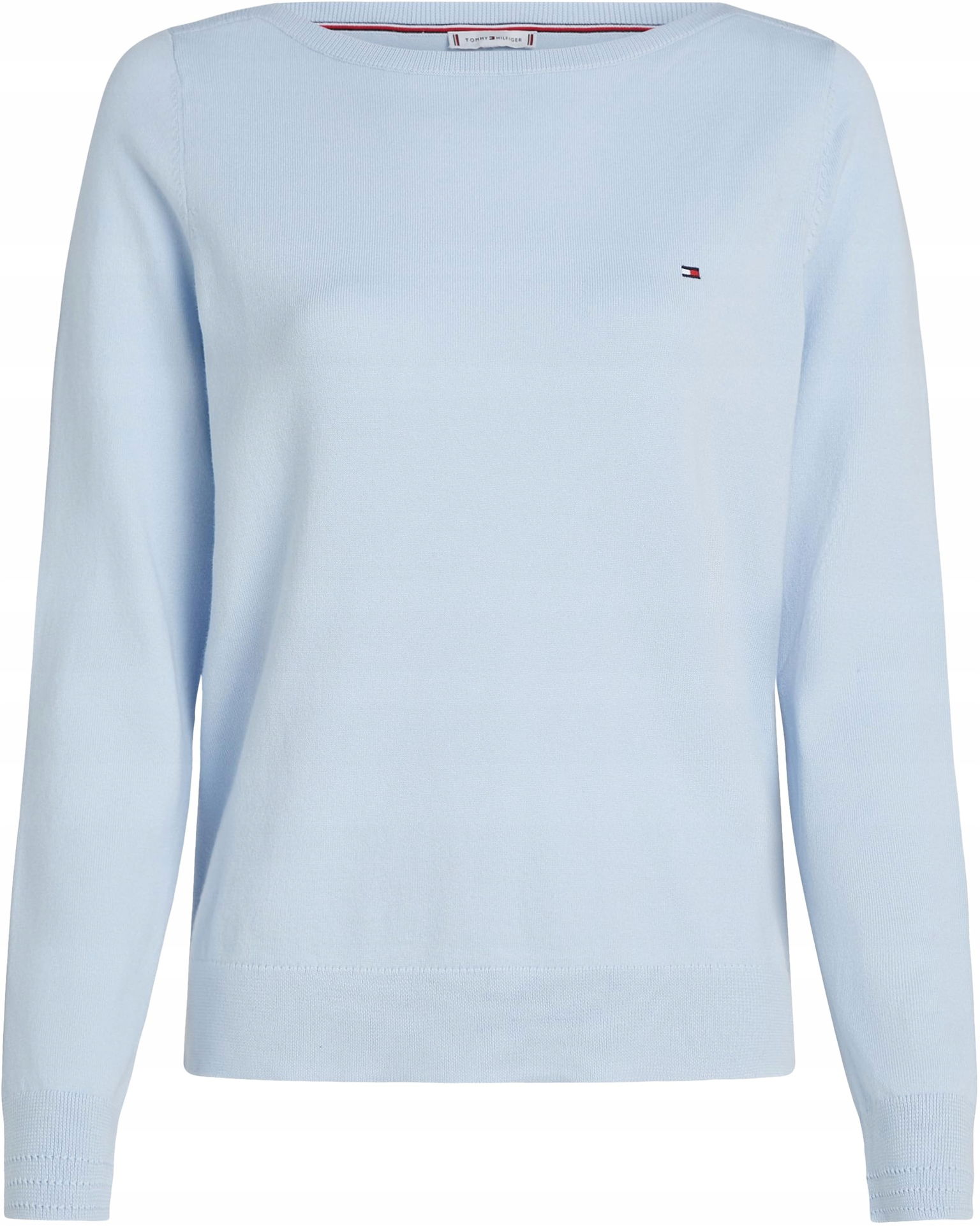 Tommy Hilfiger dámsky sveter, bavlnený, modrý, M