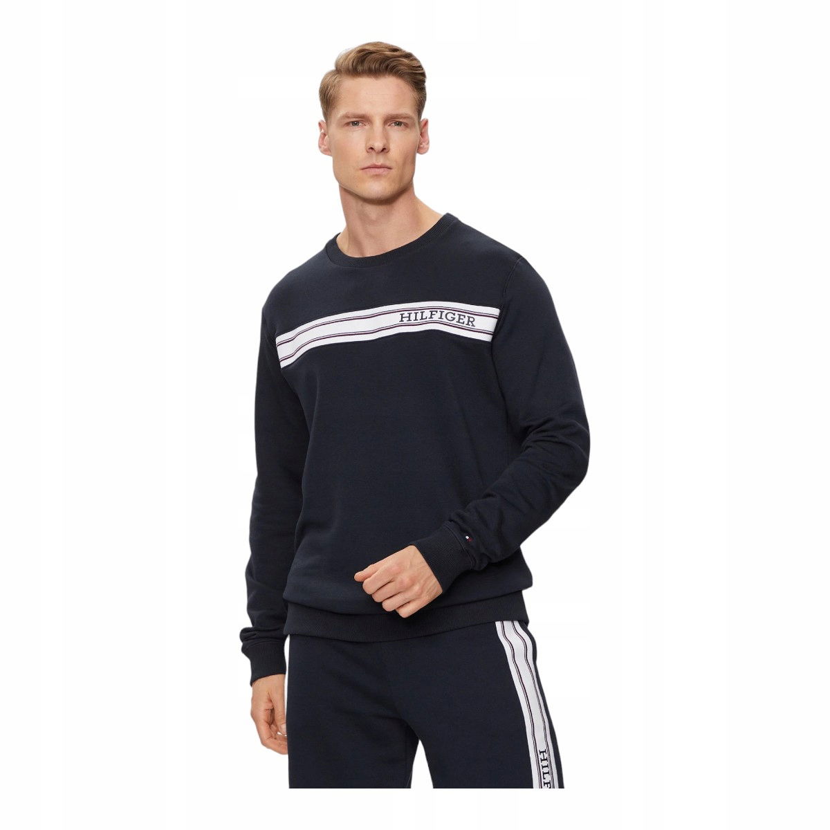 Tommy Hilfiger Pánska Bluza Track Top Tmavomodrá veľ. L