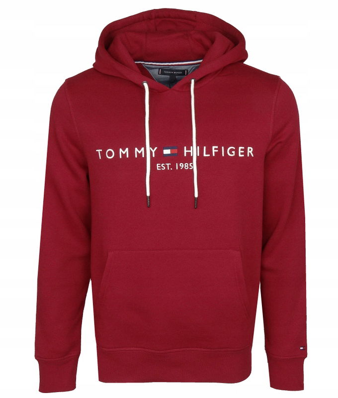 Tommy Hilfiger pánska mikina s kapucňou, amarantová, M