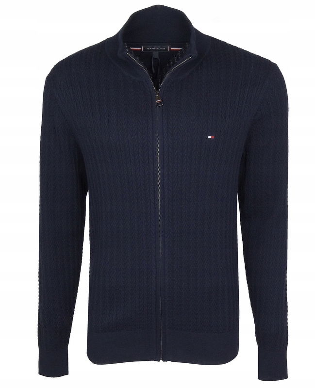Tommy Hilfiger pánsky sveter na zips, tmavomodrý, S