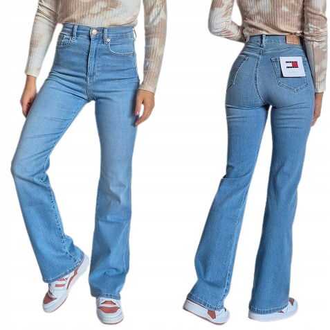 Tommy Hilfiger Sylvia High Flare zvončeky W33 L32 XL 42 široké nohavice