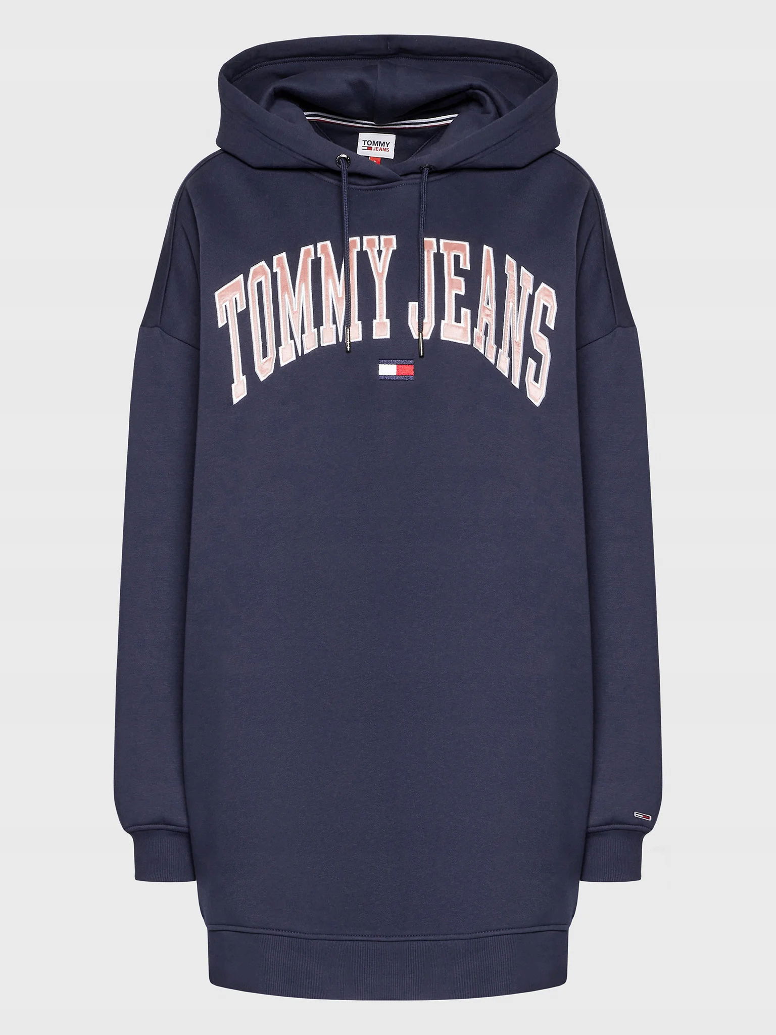 Tommy Jeans šaty tmavomodrej farby mini oversize