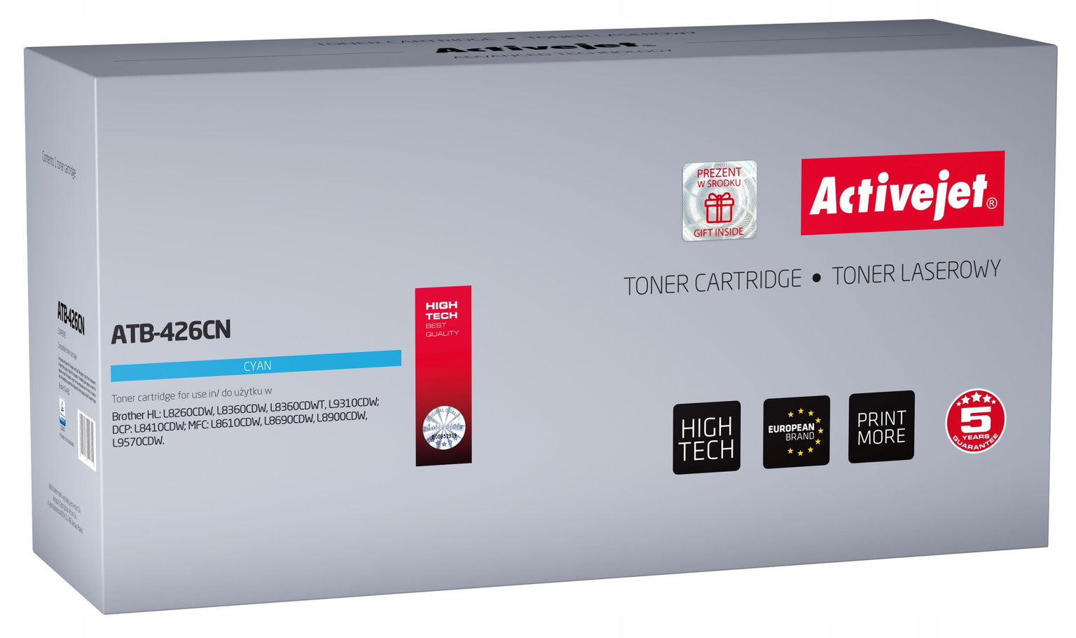 Toner ActiveJet pre Brother ATB-426CN modrý (cyan)