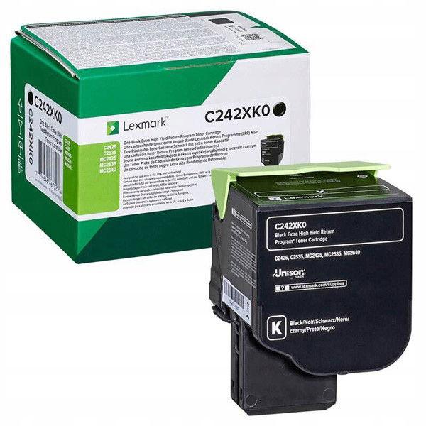 Toner C242XK0 čierny pre Lexmark C2425 C2535 6K