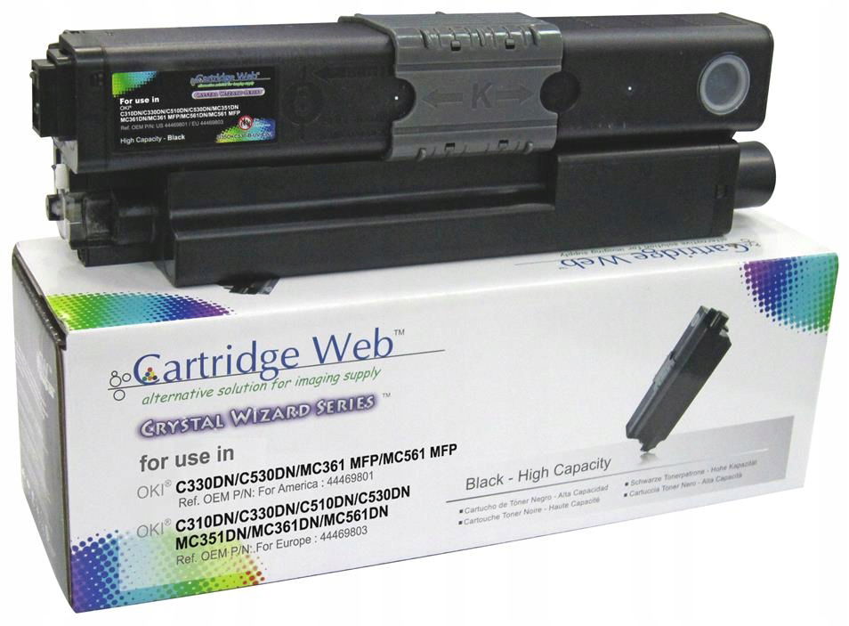 Toner Cartridge Web Black Oki C310 náhrada 44469803 Cartridge Web