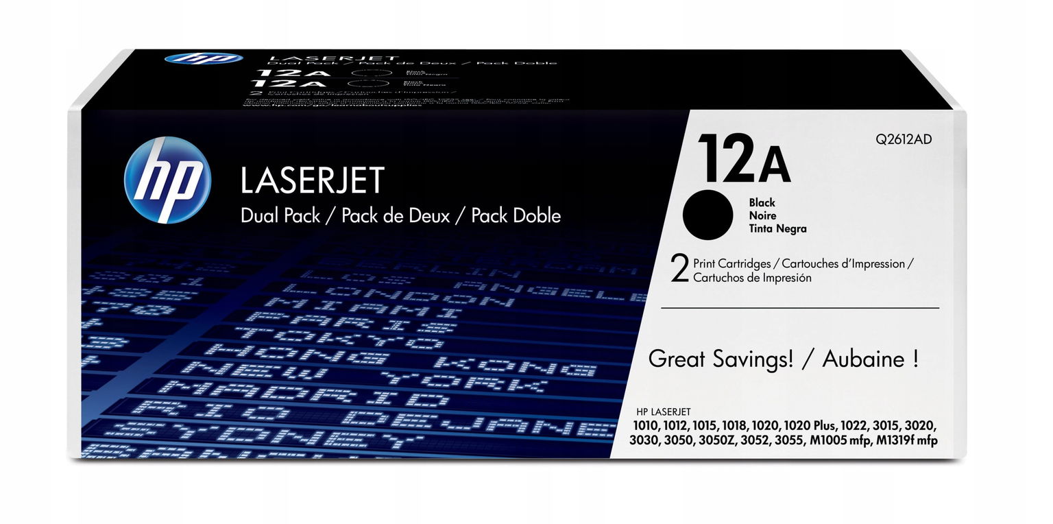 Toner Hp Q2612AD čierna