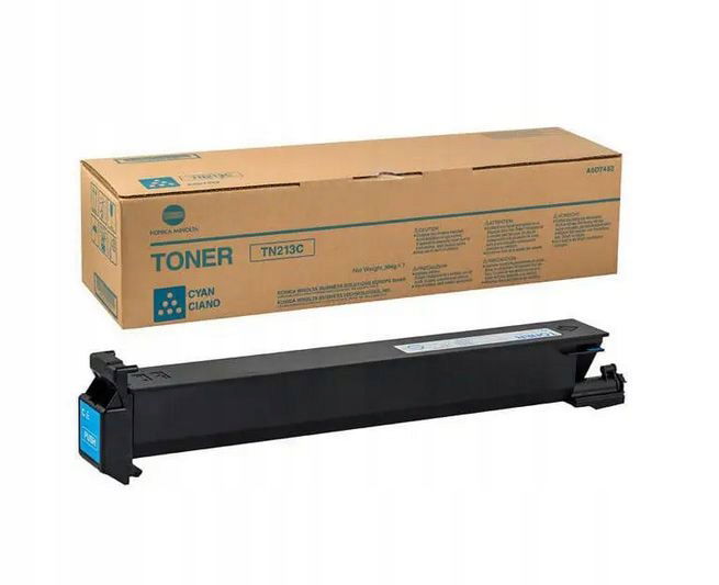 Toner Konica Minolta TN213C cyan modrý 19000 strán