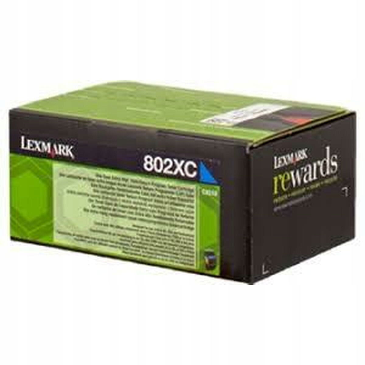 Toner Lexmark 802XC modrý tyrkysový
