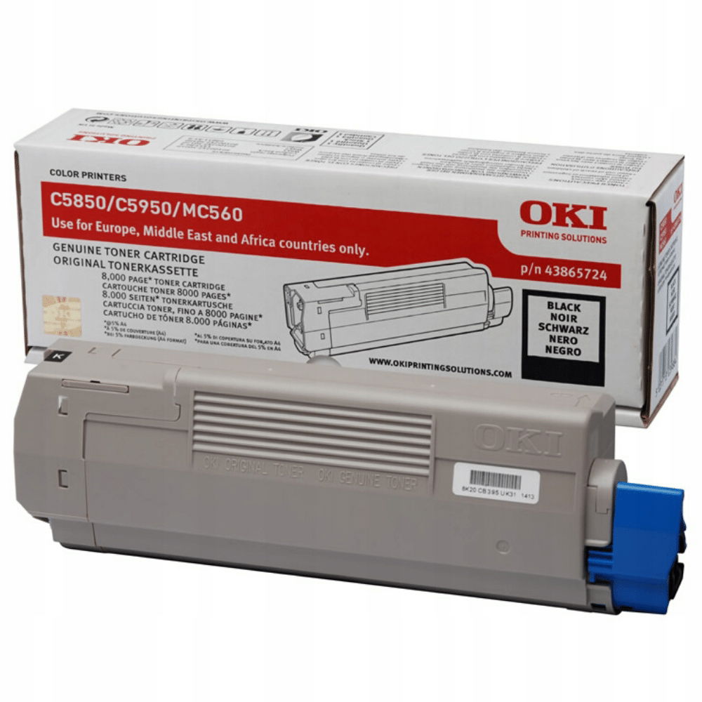 Toner Oki 43865724 čierna