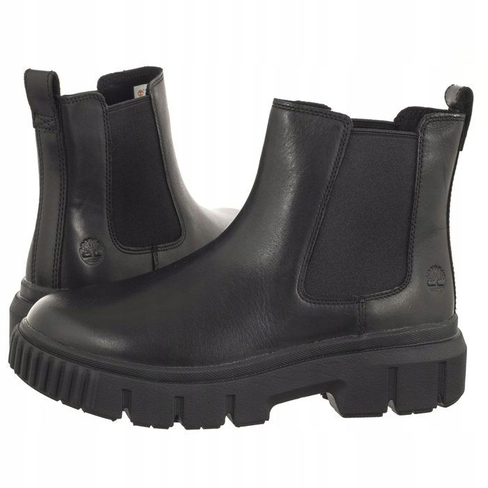 Topánky Dámske čižmy Timberland Greyfield Chelsea Čierne