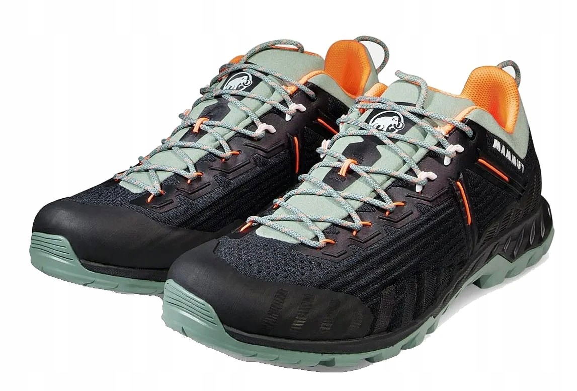 topánky Mammut Alnasca Knit III Low Black/Jade