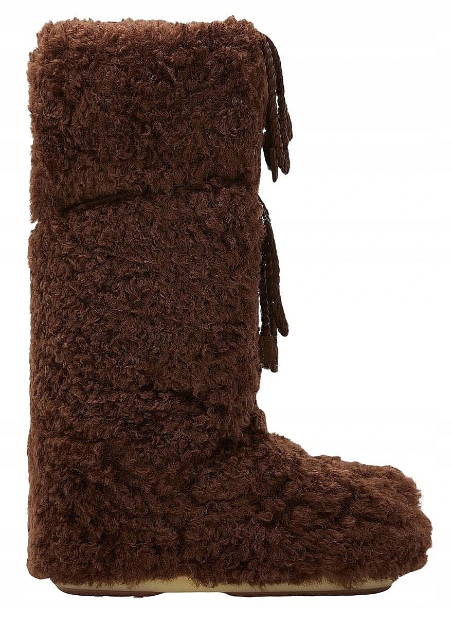 topánky Moon Boot Icon Curly Extra Dark Brown