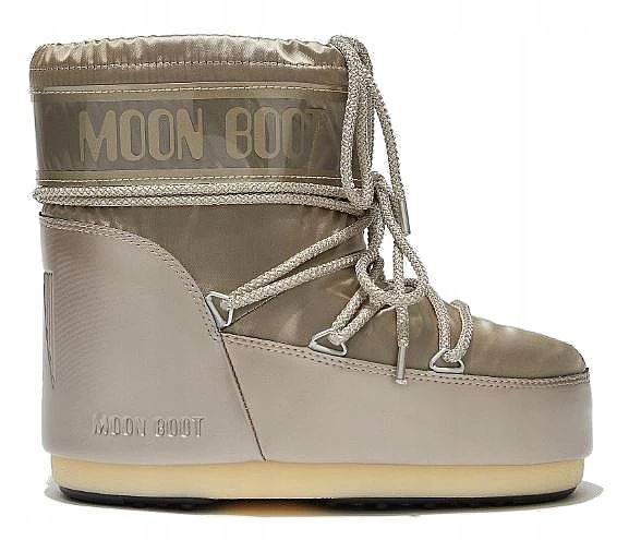 topánky Moon Boot Icon Low Glance Platinum