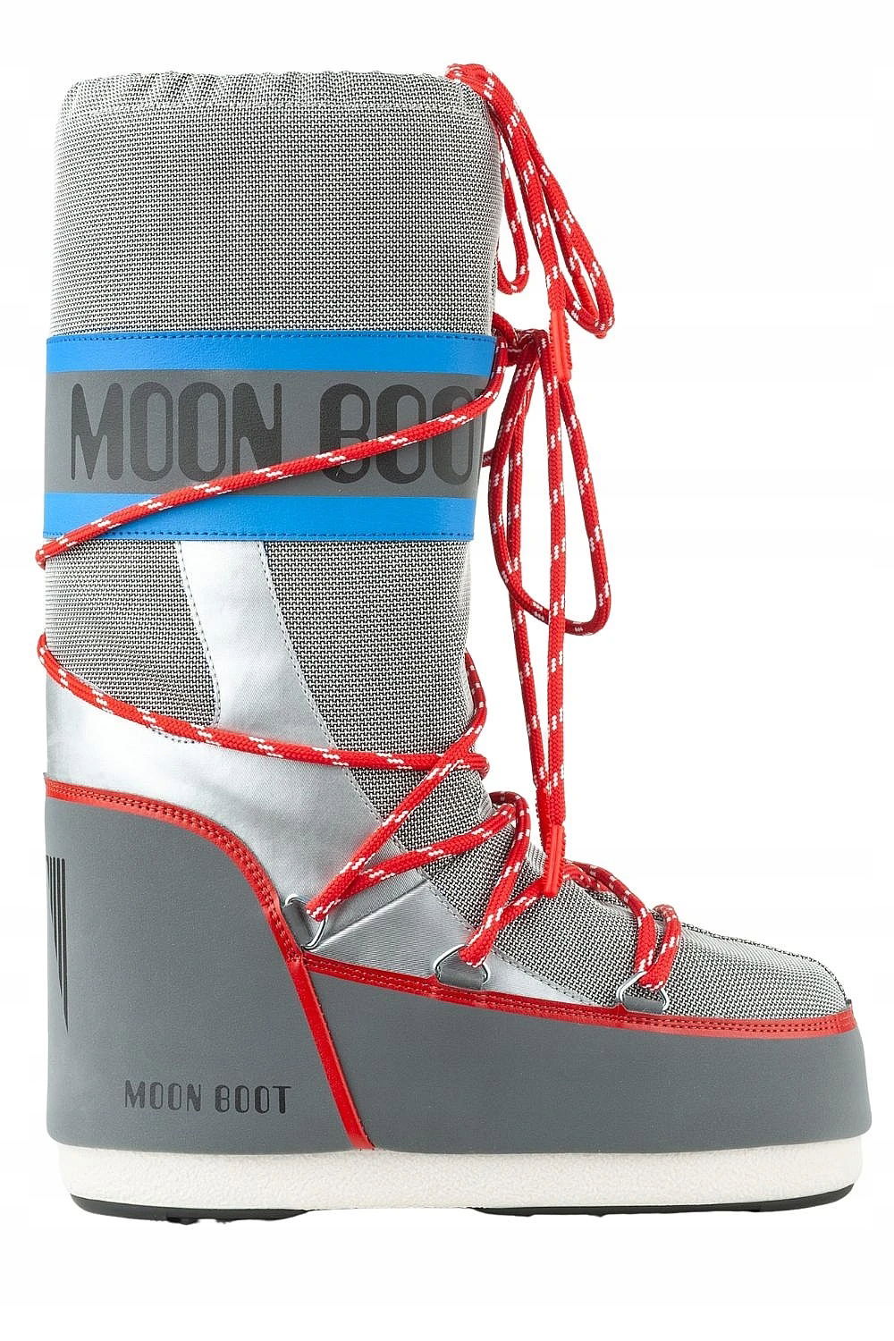 Topánky Moon Boot Icon Space Racing Strieborná/Modrá/Červená