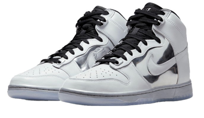Topánky Nike Dunk High Metallic Silver Chrome DX5928-100 43