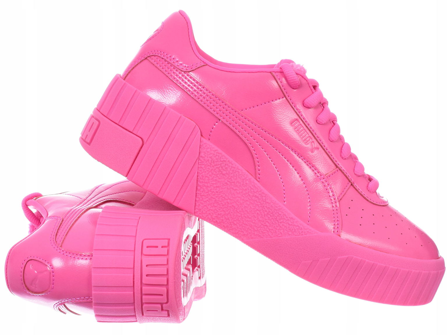 Topánky Puma Cali Wedge 373904-01 tenisky ružové