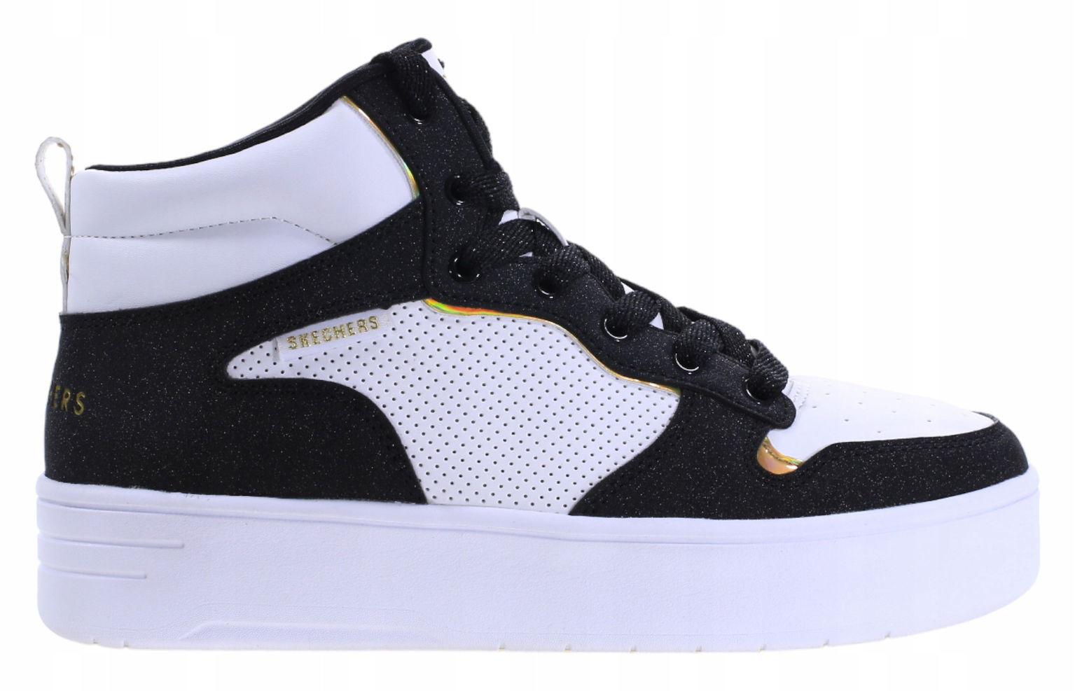 Topánky Skechers Court High-shine 310192L-WBK
