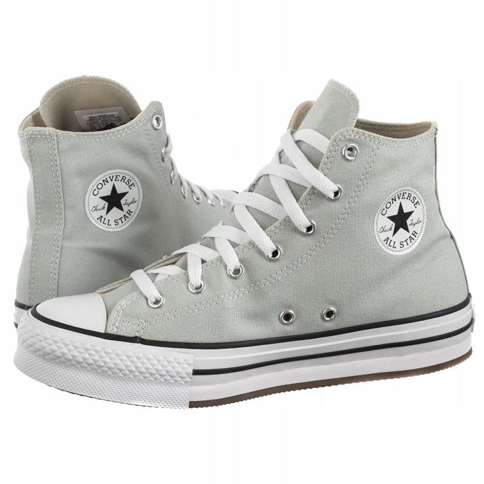 Topánky Tenisky na platforme Converse Ctas Eva Rainwashed A13122C Šedé