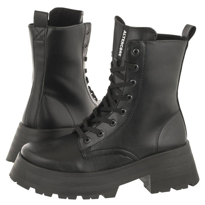 Topánky Workery Dámske čižmy Altercore Corbin Black Čierne
