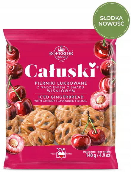 Toruňské perníčky Čerešňové Lukrované Kopernik 140 g