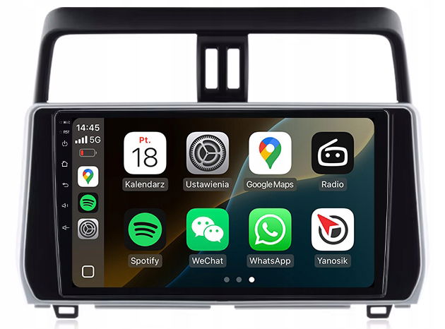 Toyota Land Cruiser 2017+ Rádio Navigácia Android Carplay Mapy