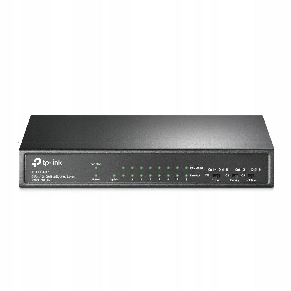 TP-Link TL-SF1009P sieťové pripojenie Neriadený Fast Ethernet (10/100) Obs