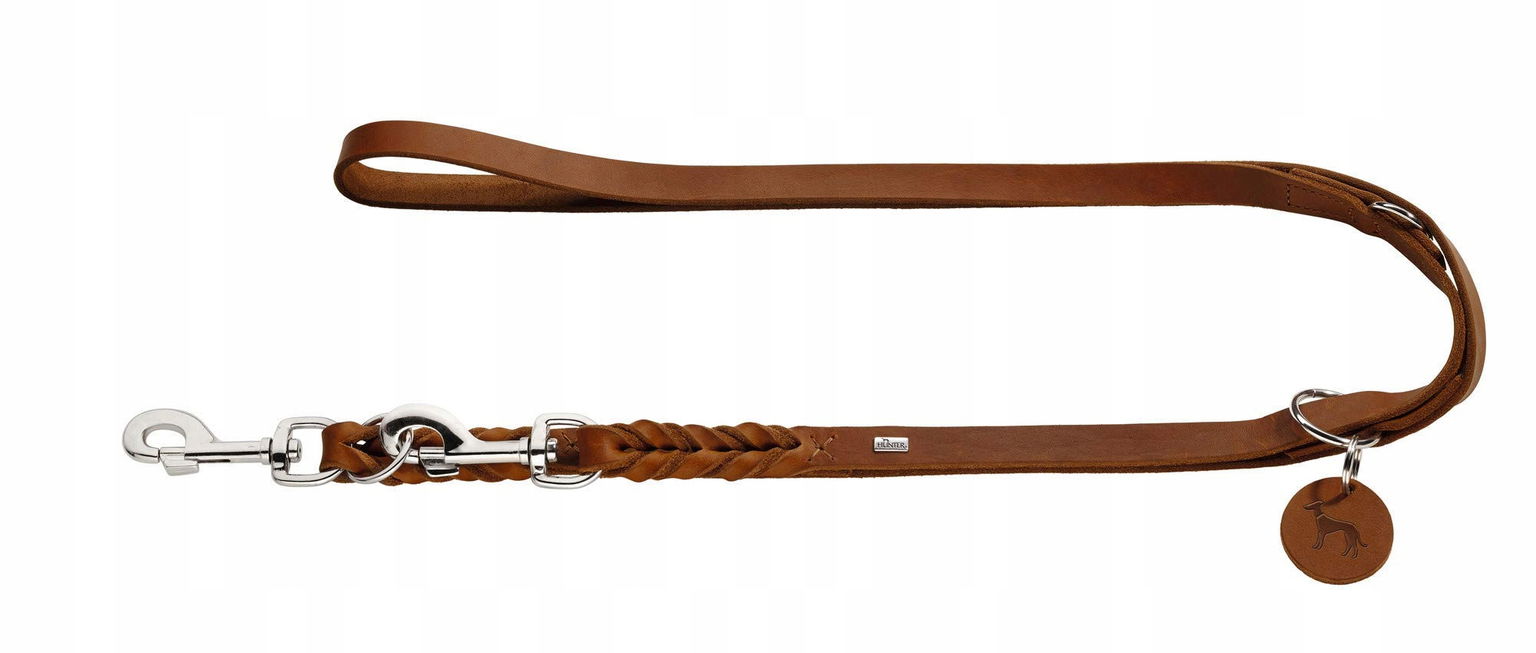 Tradičné kožené Vodítko Hunter 2,5 m
