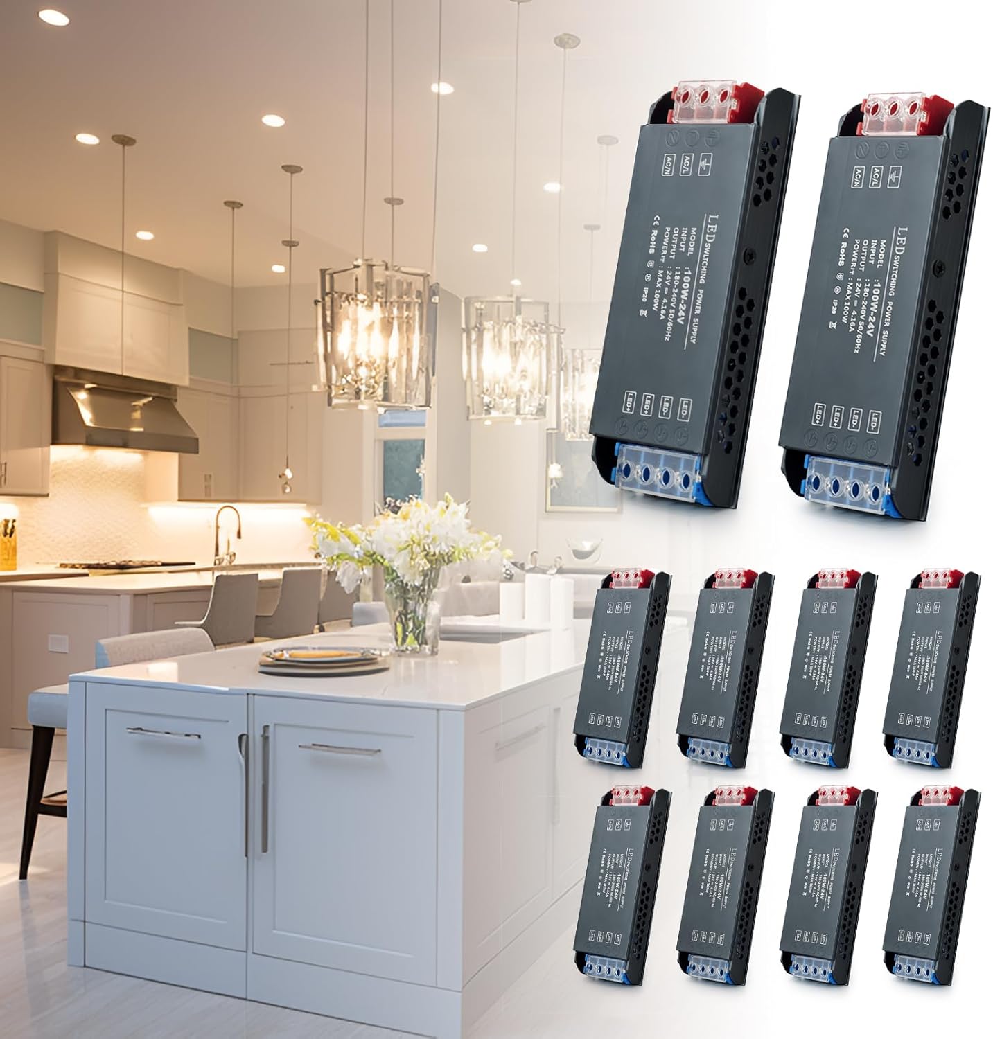 Transformátor výkonu Brimeti D361, 24 V, 230 V, 100 W