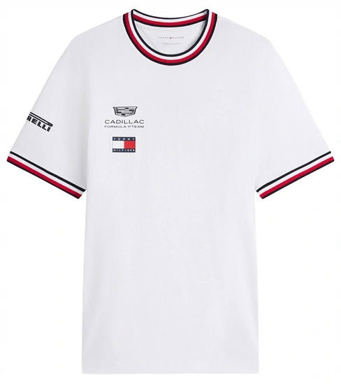 Tričko Cadillac F1 Tommy Hilfiger 2026 Team Biela r.XL