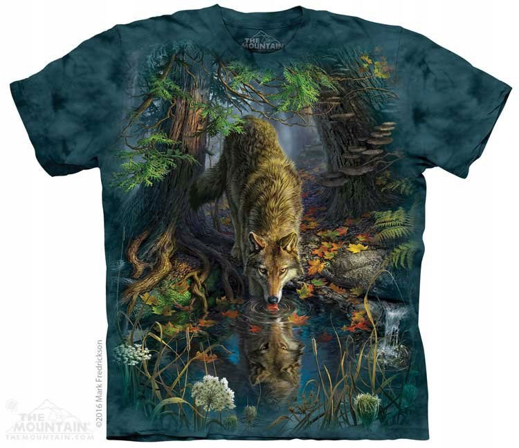 Tričko s vlkom Enchanted Wolf Pool The Mountain 3XL