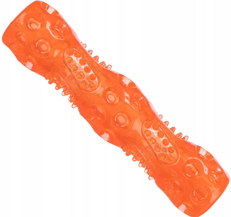 Trixie hryzátko tyčinka Tpr silná gumová hračka pre psa kosť so zvukom palice 18 cm