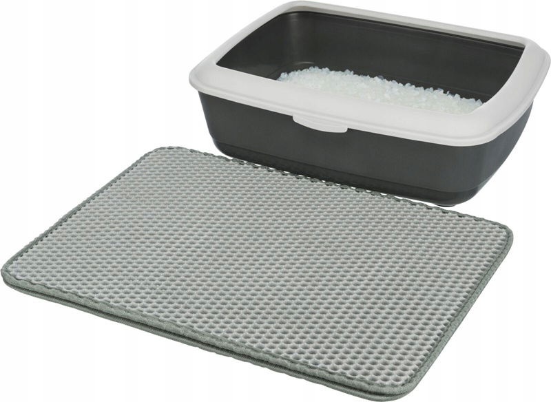 Trixie Podložka pod toaletu, stierač na toaletu pre mačky pohlcujúci piesok 55 cm