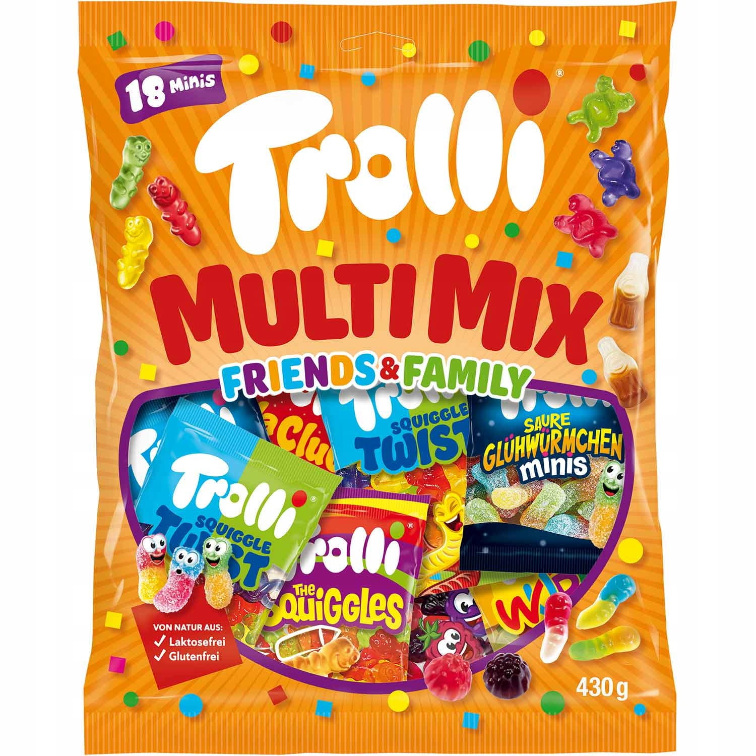 Trolli Multi MIX 500 g Friends & Family MIX Gelkov V Jednom Balení
