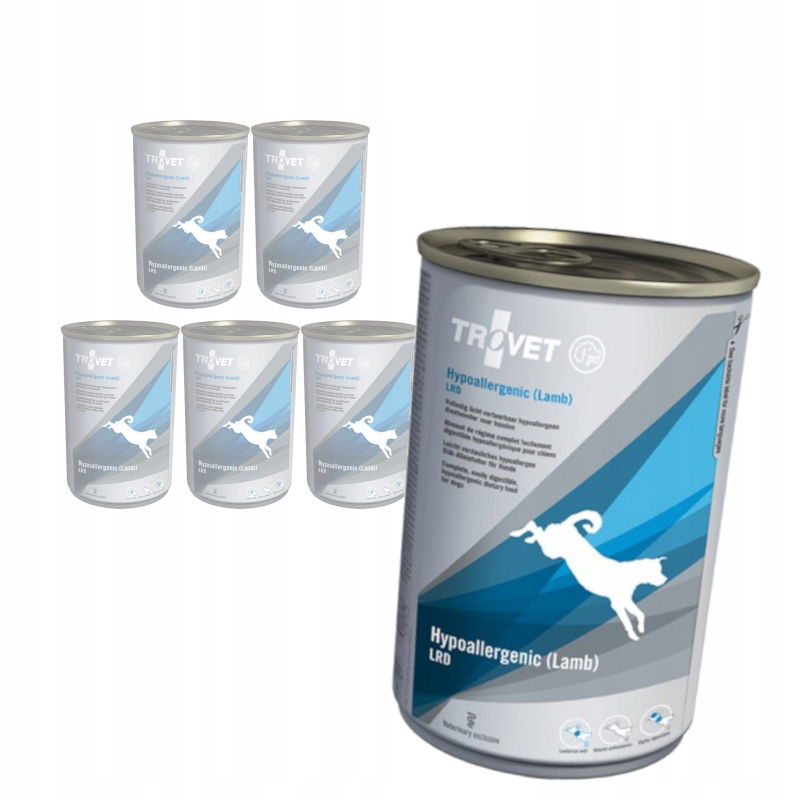 Trovet Hypoallergenic Lrd Lamb 6x400g Vlhké Krmivo pre psa s jahňacím mäsom