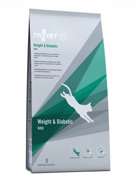 Trovet Wrd Weight & Diabetic pre mačky suché krmivo 3 kg
